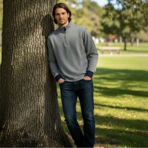 Michael Kors Heather Blue Sport Pullover